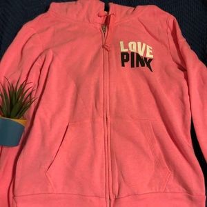 VS PINK PINK ZIP UP